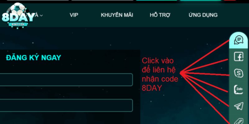 Đăng ký 8DAY nhận CODE 100K